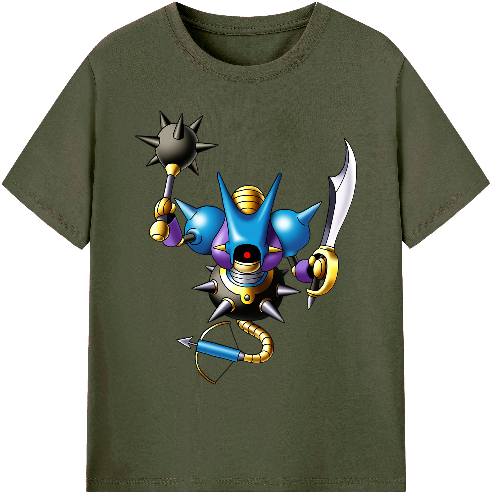 （画像用） ドラゴンクエスト Doragon Kuesuto Dragon Quest 綿100％ メンズ半袖Tシャツ｜肌触りやわらか＆通気性